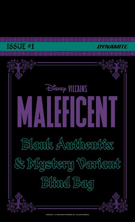 Weekly Pull list - DISNEY VILLAINS MALEFICENT #1 CVR K BLIND BAG VAR Limited to 5000 Copies Allocations May Occur