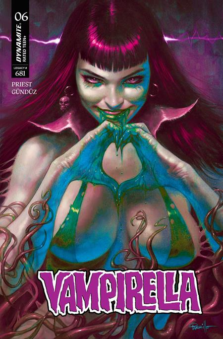 Weekly Pull list - VAMPIRELLA (2025) #6 CVR O LUCIO PARRILLO ULTRAVIOLET VIRGIN FOC BONUS VAR