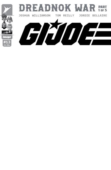 Weekly Pull list - GI JOE #13 CVR G BLANK SKETCH VAR