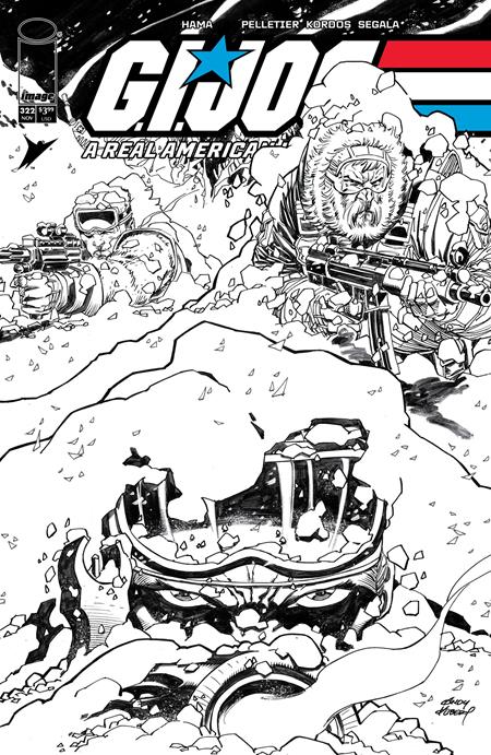  SEP250493 | GI JOE A REAL AMERICAN HERO @322 CVR B ANDY KUBERT B&W VAR PRE ORDER/ÖN SİPARİŞ [SEP25] | IMAGE  