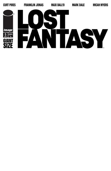 Weekly Pull list - LOST FANTASY #5 CVR G BLANK SKETCH VAR