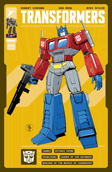 Weekly Pull list - TRANSFORMERS #26 CVR E INC 1:50 DAN MORA & ANDRES JUAREZ VAR