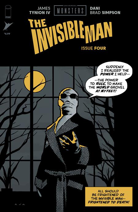 UNIVERSAL MONSTERS THE INVISIBLE MAN #4 (OF 4) CVR C INC 1:10 DAVID AJA PULP VAR