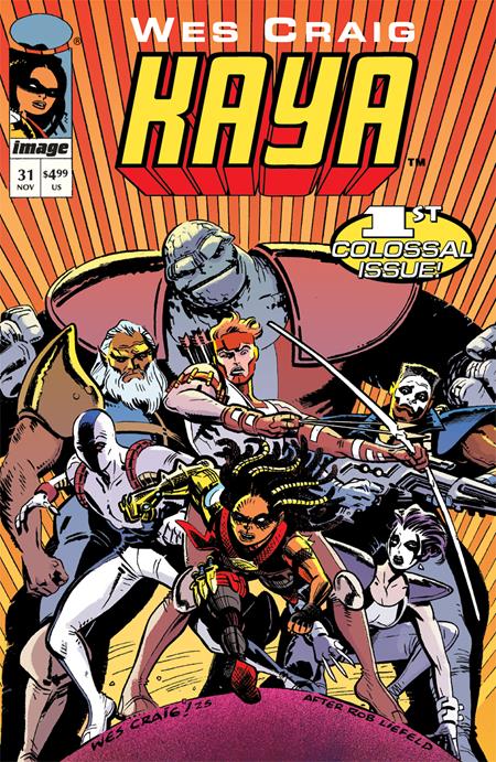 Weekly Pull list - COLOSSAL KAYA (ONE SHOT) CVR B WES CRAIG YOUNGBLOOD TEAM UP VAR