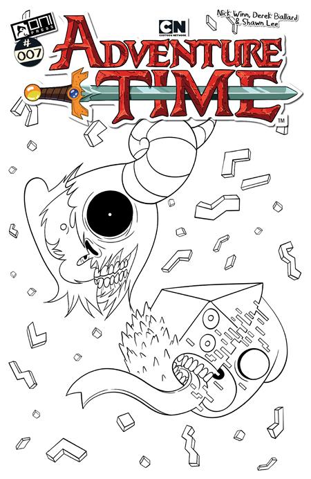 Weekly Pull list - ADVENTURE TIME (2025) #7 CVR F INC 1:50 NICK WINN B&W VAR