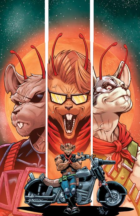 BIKER MICE FROM MARS (2025) #6 CVR D INC 1:20 JORDI TARAGONA B&W FULL ART VAR