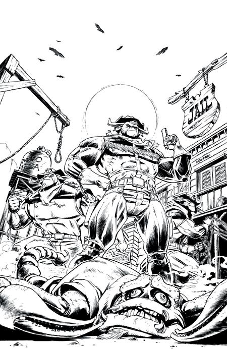 Weekly Pull list - WILD WEST COW-BOYS OF MOO MESA #3 (OF 4) CVR E INC 1:20 ANDREW KRAHNKE B&W VAR