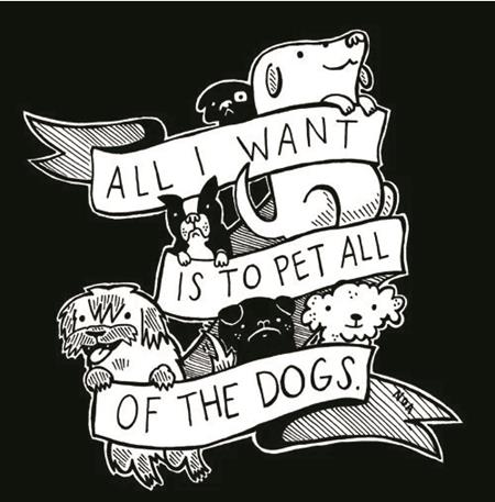 Weekly Pull list - ALL I WANT IS TO PET ALL OF THE DOGS STICKER