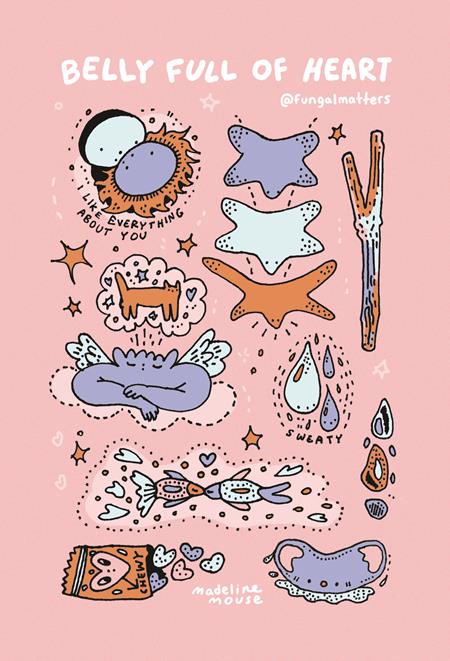 Weekly Pull list - BELLY FULL OF HEART STICKER SHEET