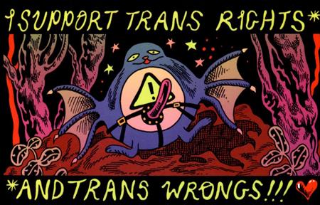 Weekly Pull list - BOY ISLAND I SUPPORT TRANS RIGHTS AND TRANS WRONGS STICKER