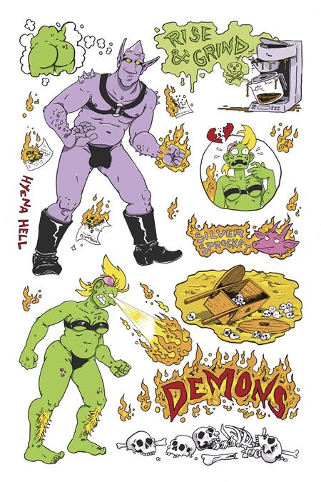 Weekly Pull list - DEMONS RISE AND GRIND STICKER SHEET