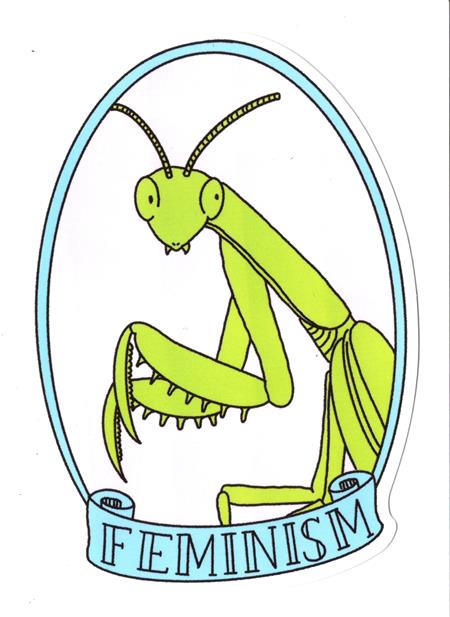 Weekly Pull list - FEMINISM MANTIS STICKER