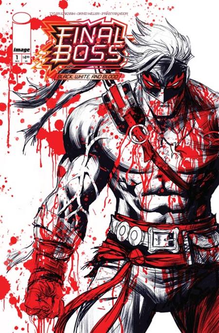  SEP200920261115 | FINAL BOSS @1 BLACK WHITE AND BLOOD REPRINT CVR A TYLER KIRKHAM PRE ORDER/ÖN SİPARİŞ [SEP26] | IMAGE  