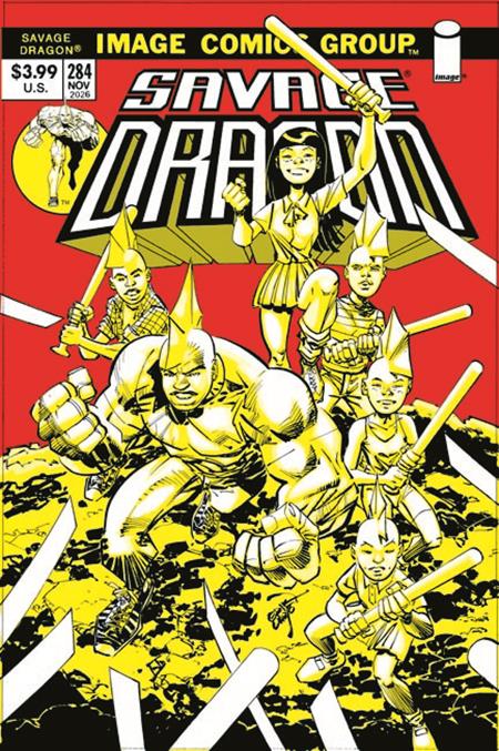  SEP200920261155 | SAVAGE DRAGON @284 CVR B ERIK LARSEN 70S THROWBACK VAR PRE ORDER/ÖN SİPARİŞ [SEP26] | IMAGE  