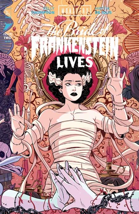  SEP200920261168 | UNIVERSAL MONSTERS THE BRIDE OF FRANKENSTEIN LIVES @2 (OF 4) CVR C LUANA VECCHIO CONNECTING VAR PRE ORDER/ÖN SİPARİŞ [SEP26] | IMAGE  