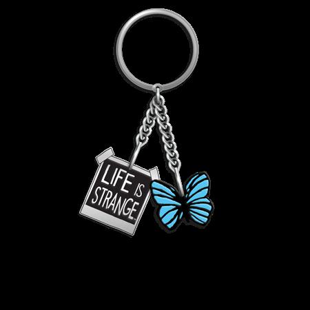 LIFE IS STRANGE BUTTERFLY CHARM KEYRING