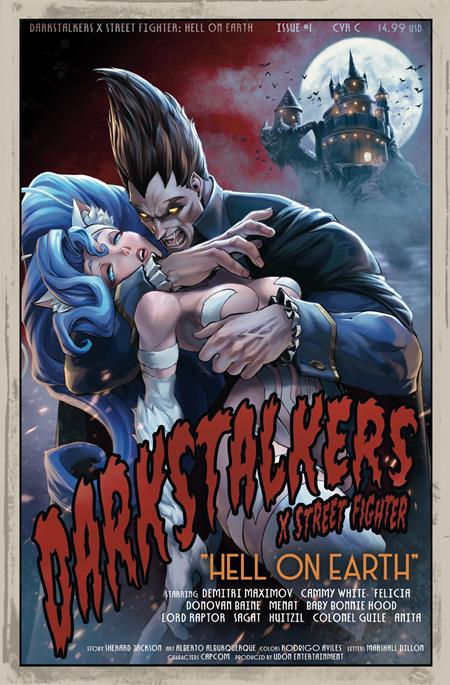  SEP200920260261 | DARKSTALKERS X STREET FIGHTER HELL ON EARTH @1 (ONE SHOT) CVR C DRAX GAL VAR PRE ORDER/ÖN SİPARİŞ [SEP26] | LUNAR  