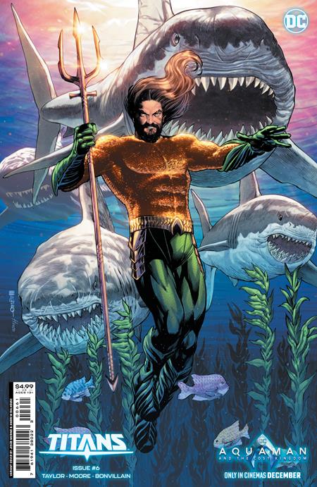 TITANS #6 CVR D JESUS MERINO AQUAMAN AND THE LOST KINGDOM CARD STOCK VAR