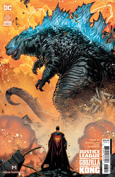 JUSTICE LEAGUE VS GODZILLA VS KONG #3 (OF 7) CVR B JONBOY MEYERS CARD STOCK VAR
