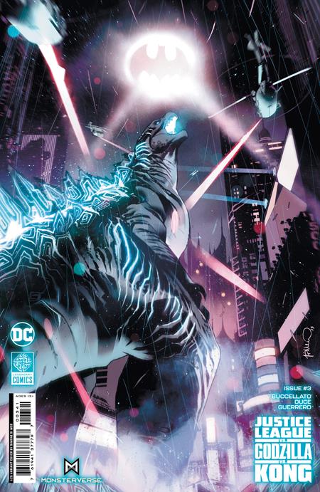 JUSTICE LEAGUE VS GODZILLA VS KONG #3 (OF 7) CVR D INC 1:25 SIMONE DI MEO CARD STOCK VAR