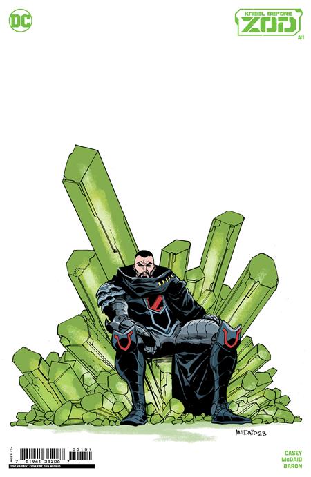 KNEEL BEFORE ZOD #1 (OF12) CVR F INC 1:50 DAN MCDAID CARD STOCK VAR
