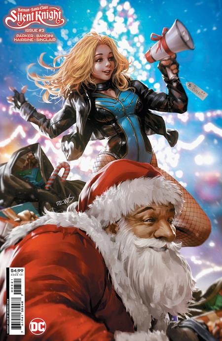 BATMAN SANTA CLAUS SILENT KNIGHT #3 (OF 4) CVR B DERRICK CHEW CARD STOCK VAR