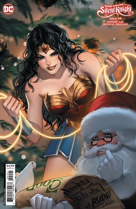 BATMAN SANTA CLAUS SILENT KNIGHT #4 (OF 4) CVR B LESLEY LEIRIX LI CARD STOCK VAR