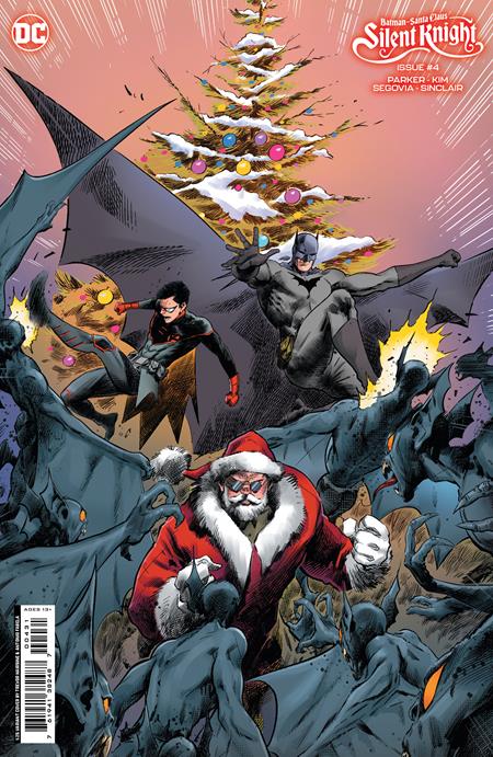 BATMAN SANTA CLAUS SILENT KNIGHT #4 (OF 4) CVR C INC 1:25 TREVOR HAIRSINE CARD STOCK VAR