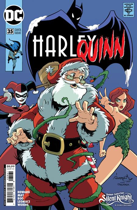 HARLEY QUINN #35 CVR C JON SOMMARIVA SANTA CARD STOCK VAR