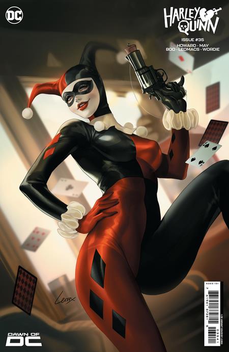 HARLEY QUINN #35 CVR D INC 1:25 LESLEY LEIRIX LI CARD STOCK VAR