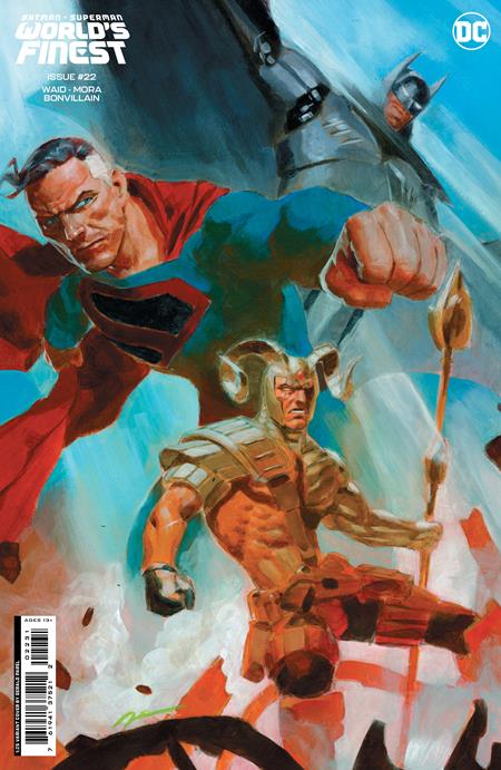 BATMAN SUPERMAN WORLDS FINEST #22 CVR D INC 1:25 GERALD PAREL CARD STOCK VAR