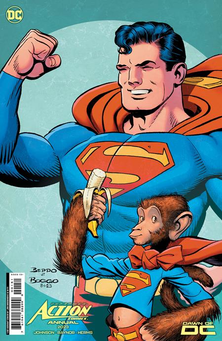 ACTION COMICS 2023 ANNUAL #1 (ONE SHOT) CVR E INC 1:50 JON BOGDANOVE CARD STOCK VAR