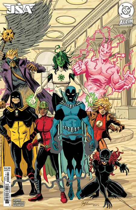 JSA #2 CVR B JEFF LEMIRE CARD STOCK VAR