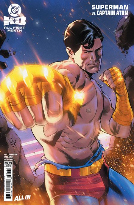 DC K.O. SUPERMAN VS CAPTAIN ATOM #1 (ONE SHOT) CVR C LUCAS MEYER CARD STOCK VAR