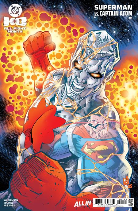 DC K.O. SUPERMAN VS CAPTAIN ATOM #1 (ONE SHOT)  CVR E SEAN IZAAKSE CARD STOCK VAR