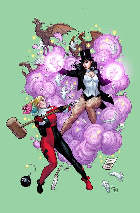 Weekly Pull list - DC K.O. HARLEY QUINN VS ZATANNA #1 (ONE SHOT) CVR B FRANK CHO CARD STOCK VAR