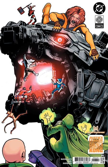 JUSTICE LEAGUE VS GODZILLA VS KONG 2 #6 (OF 7) CVR D KEVIN MAGUIRE CARD STOCK VAR