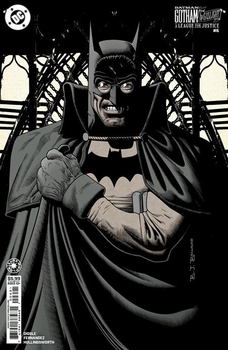 BATMAN GOTHAM BY GASLIGHT A LEAGUE FOR JUSTICE #6 (OF 6) CVR B BRIAN BOLLAND CARD STOCK VAR