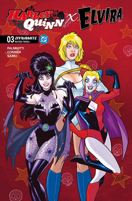 Weekly Pull list - HARLEY QUINN X ELVIRA #3 CVR A AMANDA CONNER RED