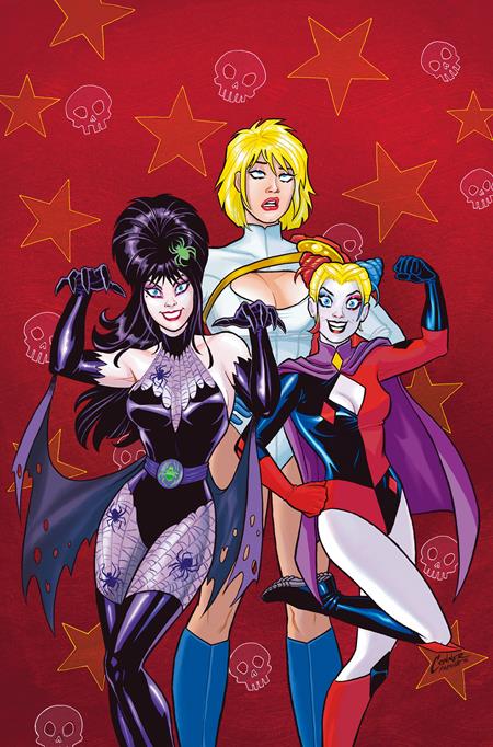 Weekly Pull list - HARLEY QUINN X ELVIRA #3 CVR E AMANDA CONNER RED METAL VIRGIN VAR