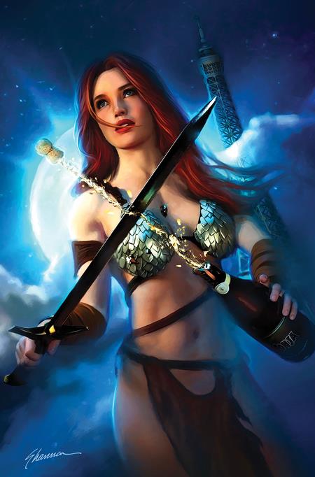  OCT25251274 | RED SONJA NEW YEARS SPECIAL 2025 @1 (ONE SHOT) CVR E SHANNON MAER METAL VIRGIN VAR PRE ORDER/ÖN SİPARİŞ [OCT25] | LUNAR  