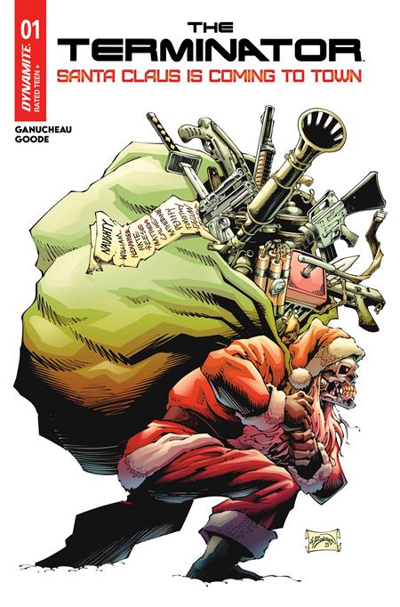Weekly Pull list - TERMINATOR SANTA CLAUS IS COMING TO TOWN #1 (ONE SHOT) CVR A WILL ROBSON