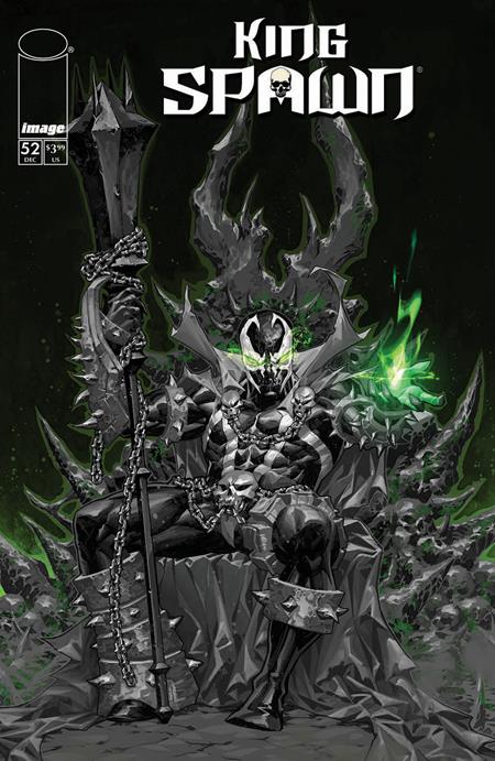  OCT25250927 | KING SPAWN @52 CVR B KAEL NGU B&W VAR PRE ORDER/ÖN SİPARİŞ [OCT25] | IMAGE  