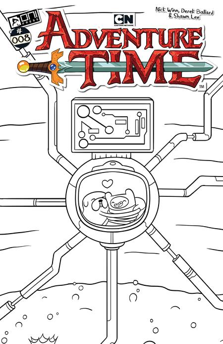 Weekly Pull list - ADVENTURE TIME (2025) #8 CVR F INC 1:50 NICK WINN B&W VAR