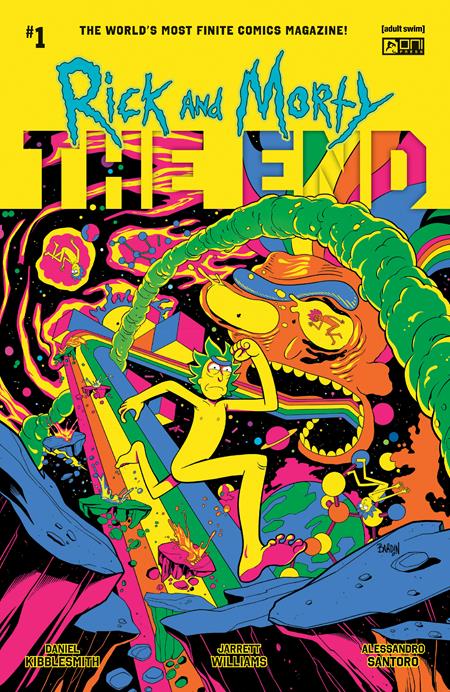 Weekly Pull list - RICK AND MORTY THE END #1 CVR G INC 1:50 DAVE BARDIN BLACKLIGHT VAR