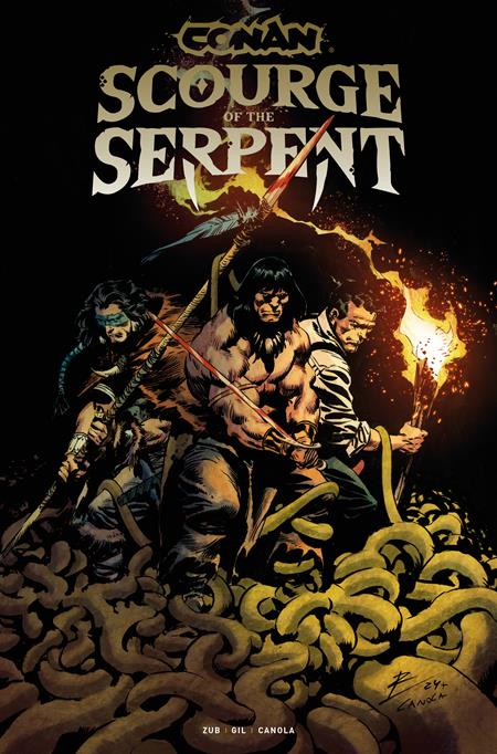  OCT25251079 | CONAN THE BARBARIAN SCOURGE OF THE SERPENT @4 (OF 4) CVR A ROBERTO DE LA TORRE PRE ORDER/ÖN SİPARİŞ [OCT25] | LUNAR  