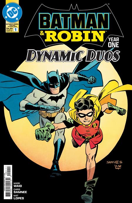  OCT201020261283 | DF BATMAN & ROBIN YEAR ONE DYNAMIC DUOS @1 SILVER SIGNATURE SERIES SIGNED BY MARK WAID PRE ORDER/ÖN SİPARİŞ [OCT26] | LUNAR  