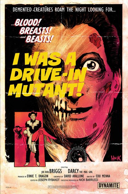  OCT201020261364 | MONSTERVISION FEATURING JOE BOB BRIGGS AND DARCY @1 CVR F ROBERT HACK METAL PREMIUM VAR PRE ORDER/ÖN SİPARİŞ [OCT26] | LUNAR  