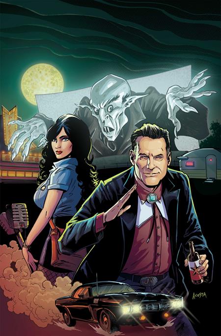 OCT201020261294 | MONSTERVISION FEATURING JOE BOB BRIGGS AND DARCY @1 CVR G DAVE ACOSTA LTD VIRGIN VAR PRE ORDER/ÖN SİPARİŞ [OCT26] | LUNAR  