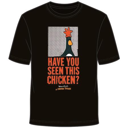 WALLACE & GROMIT FEATHERS WANTED T-SHIRT L
